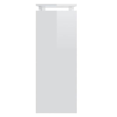 vidaXL Konsolipöytä korkeakiilto valkoinen 80x30x80 cm lastulevy