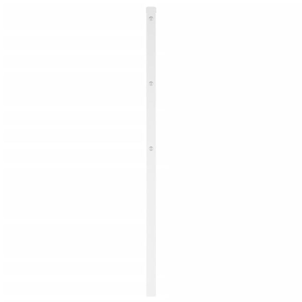 vidaXL Metallinen sängynpääty valkoinen 135 cm
