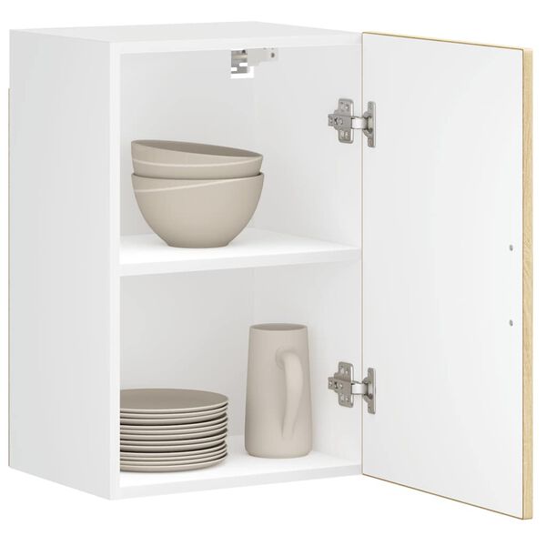 vidaXL Keitti&ouml;n sein&auml;kaappi Porto Sonoma-tammi tekninen puu