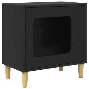 vidaXL Kissatalo Musta 51 x 30 x 52 cm Tekninen puu