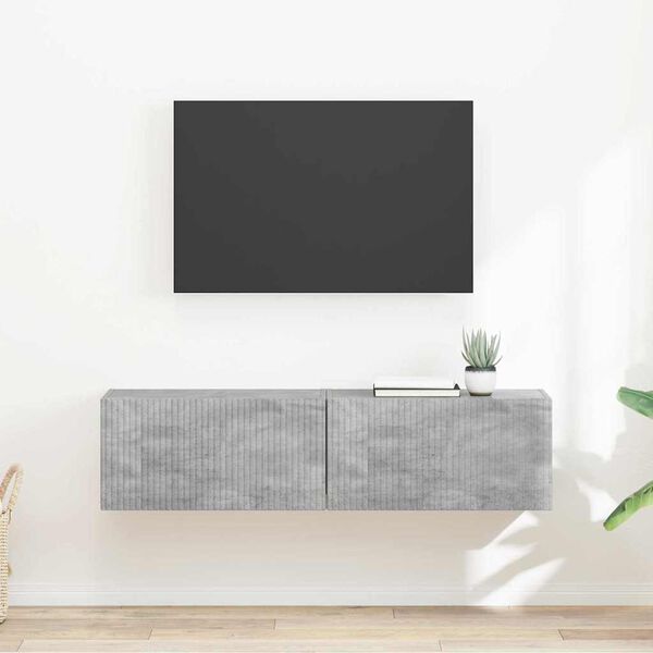 vidaXL TV-sein&auml;kaappi 2 pcs Betoni 60 x 31 x 29.5 cm Tekninen puu