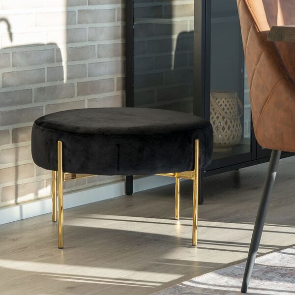 House Nordic Ottomaani Evie musta