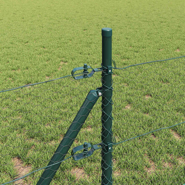 vidaXL Aitalatu Harmaa 100 x 0,8 m (25 mm verkko) Ter&auml;st&auml; ja PVC:t&auml;