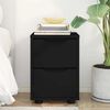 vidaXL Y&ouml;p&ouml;yt&auml; laatikon kanssa Musta 30,5 x 30 x 43 cm Tekninen puu