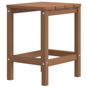 vidaXL Adirondack puutarhap&ouml;yt&auml; ruskea 38x38x46 cm HDPE