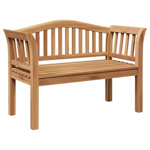 vidaXL Penkki Ruskea 120 x 53,5 x 85 cm T&auml;ysi Tiikki