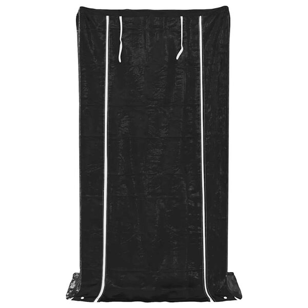 vidaxL Polttopuuteline sadesuojalla 100x60x200 cm galvanoitu ter&auml;s