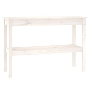 vidaXL Konsolip&ouml;yt&auml; valkoinen 110x40x75 cm t&auml;ysi m&auml;nty