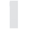 vidaXL Kirjahylly valkoinen 88,5x27,5x88 cm lastulevy