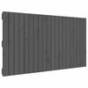 vidaXL S&auml;ngynp&auml;&auml;ty sein&auml;lle harmaa 127,5x3x60 cm t&auml;ysi m&auml;nty