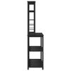 vidaXL Keitti&ouml;hylly Musta tammi. 100 x 40 x 168 cm Tekninen puu