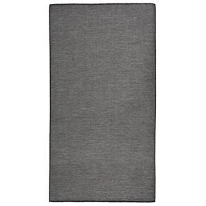 vidaXL Ulkomatto flatweave 80x150 cm harmaa