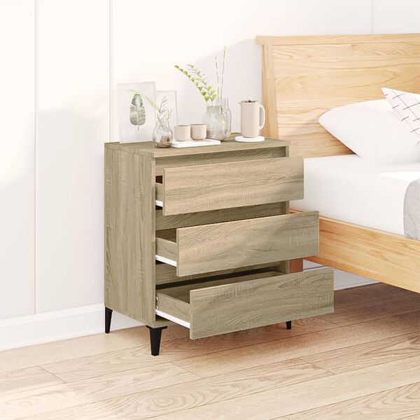 vidaXL Senkki Sonoma tammi 60x35x70 cm tekninen puu