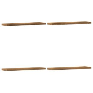 vidaXL Sein&auml;hyllyt 4 kpl artesaani tammi 40x10x1,5 cm tekninen puu