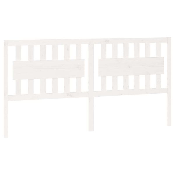 vidaXL S&auml;ngynp&auml;&auml;ty valkoinen 185,5x4x100 cm t&auml;ysi m&auml;nty