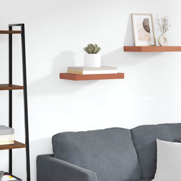 vidaXL Sein&auml;hylly Punainen 40 x 23,5 x 4 cm Tekninen puu