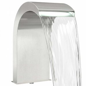 vidaXL Uima-altaan vesiputous LED-valolla Ruostumaton ter&auml;s 304