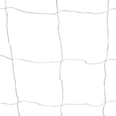 vidaXL Jalkapallomaalit verkolla 2 kpl teräs 182x61x122 cm valkoinen