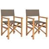 vidaXL Ruokatuoli 56 x 54 x 87 cm 100% polyesteria, vankka teak