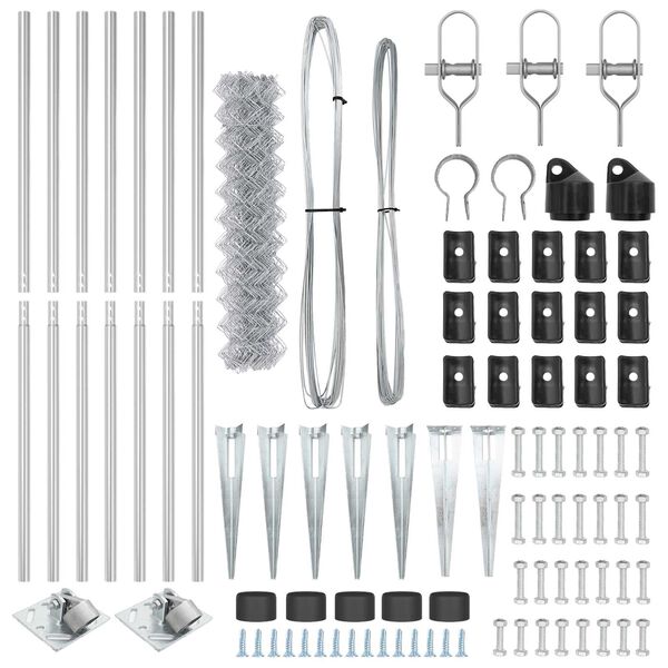 vidaXL Aitalatu Hopea 10 x 1,4 m (60 x 60 mm verkko) Ter&auml;s