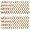 vidaXL Laajennettava ristikkokaihtin 2 kpl 100 x 105 cm Bambu