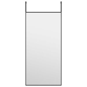 vidaXL Ovipeili musta 30x60 cm lasi ja alumiini