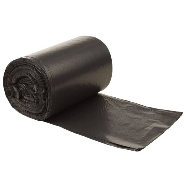 vidaXL Roskapussit 250 kpl musta 60 l