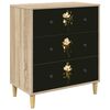 vidaXL Laukkaava BREMEN Magnolia-kuosi 66 x 36,5 x 75 cm Tekninen puu