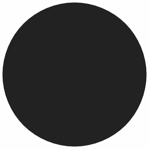 vidaXL Itsekiinnittyv&auml; ruuvikansi 12 pcs Musta &Oslash; 20 x 0,5 mm