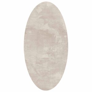 vidaXL Alue matot Ovaali HUARTE Beige 80 x 150 cm 100% polyesteri