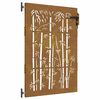 vidaXL Puutarhaportti 85x125 cm Corten-ter&auml;s Bambukuvio