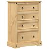vidaXL Lipasto Corona 80x43x114 cm t&auml;ysi m&auml;nty