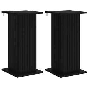 vidaXL Kasviteline 2 pcs Musta 30,5 x 30 x 60,5 cm Tekninen puu