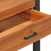 vidaXL Kirjoitusp&ouml;yt&auml; 2 vetolaatikolla 100x40x75 cm tiikki