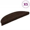 vidaXL Porrasmatot itseliimautuvat 5 kpl 56x17x3 cm ruskea puolipy&ouml;re&auml;
