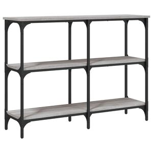 vidaXL Konsolip&ouml;yt&auml; harmaa Sonoma 100x29x75 cm tekninen puu
