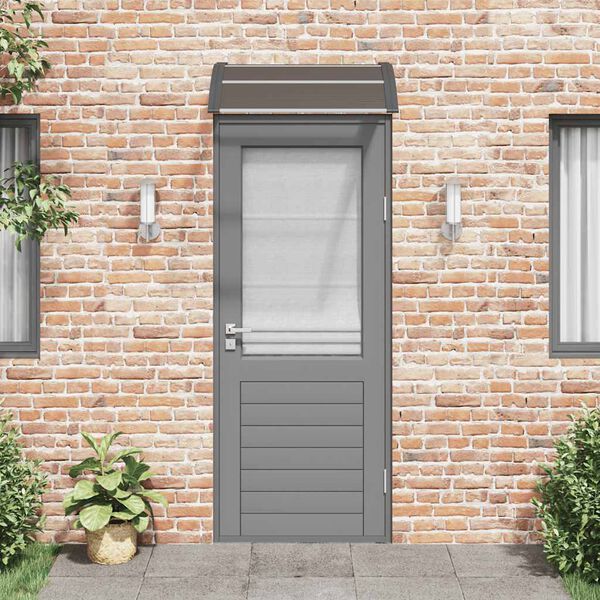 vidaXL Ovikoski musta 80x75 cm polykarbonaatti