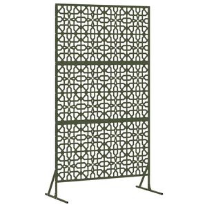 vidaXL Yksityisyysn&auml;ytt&ouml; 100 x 50 x 180 cm Ter&auml;s Oliivinvihre&auml;