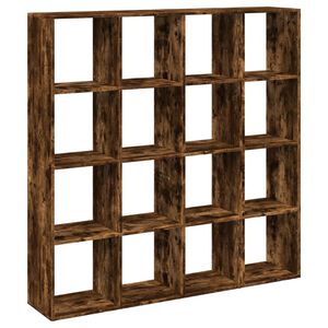 vidaXL Kirjahylly savutammi 137,5x29x137,5 cm tekninen puu