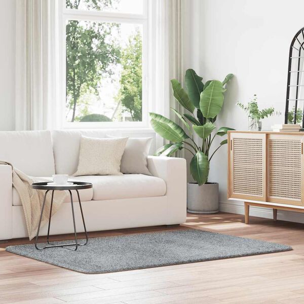 vidaXL P&ouml;rr&ouml;matto korkeanukkainen NAVARRA vaaleanharmaa 120x170 cm