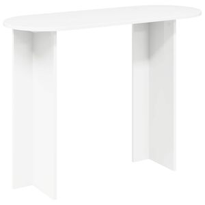 vidaXL Konsolip&ouml;yt&auml; valkoinen 100 x 39,5 x 75 cm Tekninen puu