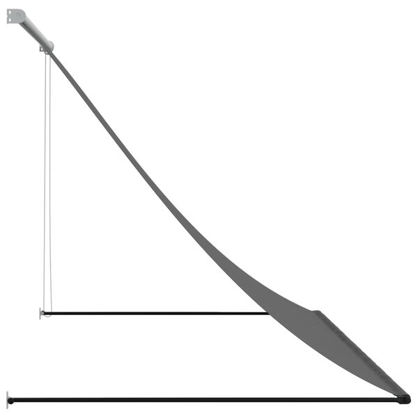 vidaXL Sis&auml;&auml;nkelattava markiisi antrasiitti 200x150 cm kangas ja ter&auml;s