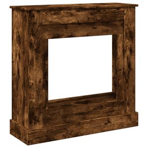 vidaXL Takkakehys savutammi 90x30x90 cm tekninen puu