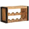 vidaXL Viinipukki Ruskea 80 x 45 x 33 cm Kiinte&auml; karkea mango-puu