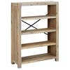 vidaXL Kirjahylly 4 tasoa 80x30x110 cm t&auml;ysi akasiapuu