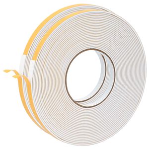 vidaXL Itsekiinnittyv&auml; vaahtoteippi 2 kpl valkoinen 10mm x 10m