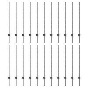 vidaXL Aitalatu 22 pcs Harmaa 160 cm Ter&auml;s