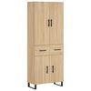 vidaXL Kaappi Sonoma tammi 69,5x34x180 cm tekninen puu