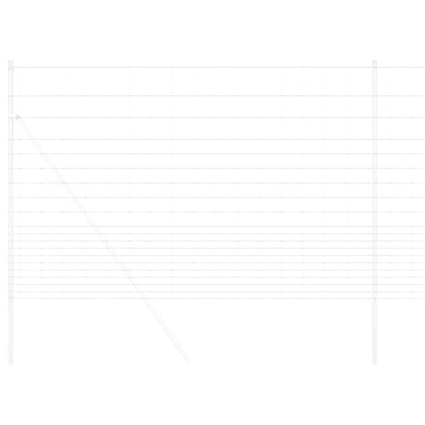 vidaXL Riista-aita Harmaa 1.6 x 10 m Teräs