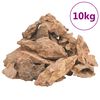 vidaXL Laavakivet 10 kg ruskea 1-10 cm